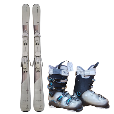 Bazárové lyže ELAN DELIGHT + lyžiarky Salomon 